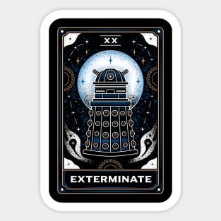 Exterminate Tarot Card Sticker